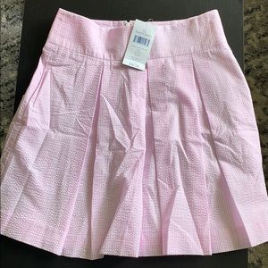 Baby pink seersucker skirt